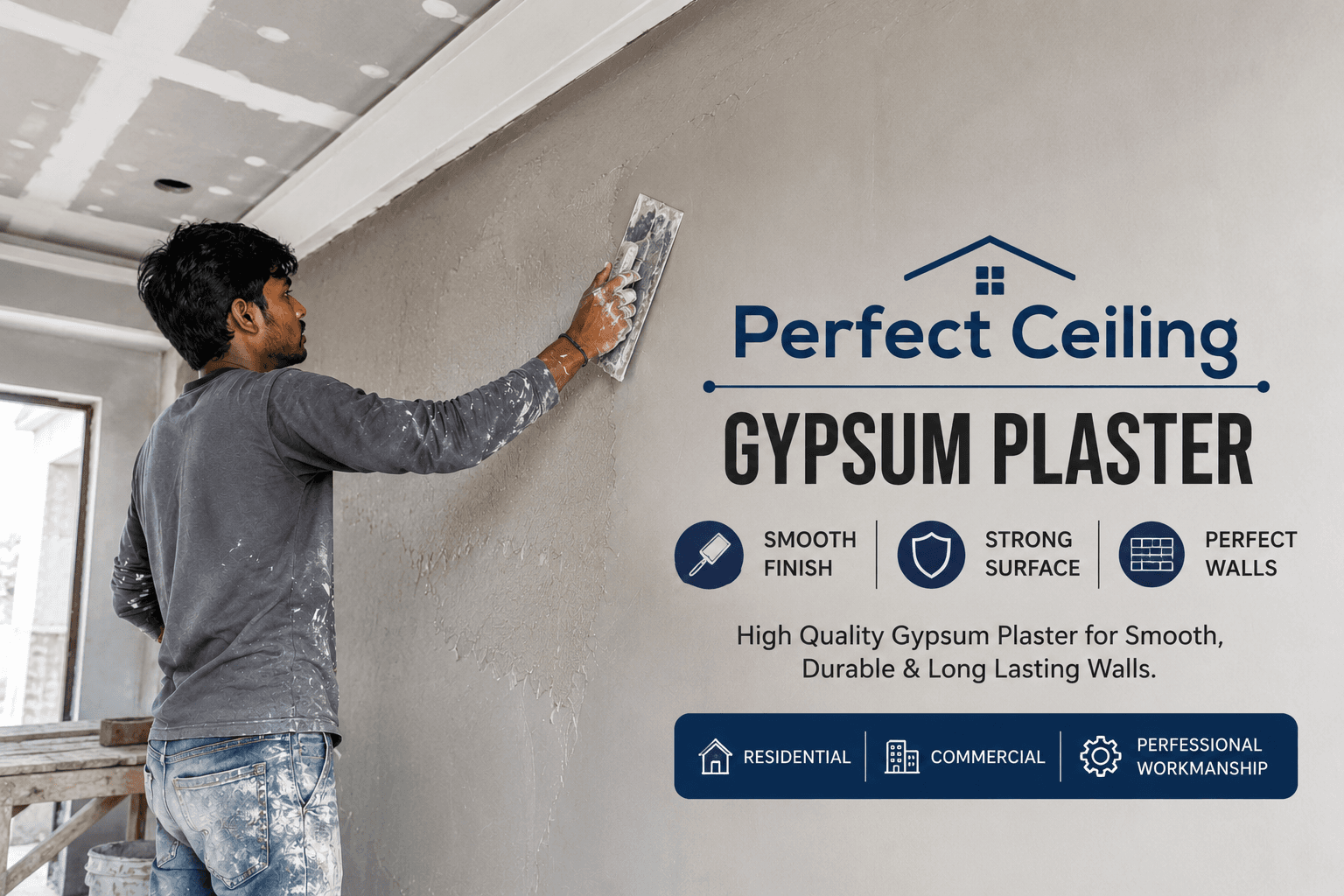 Gypsum plaster